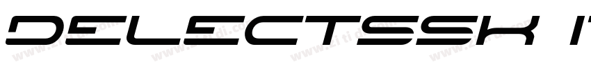 DelectSSK Italic字体转换